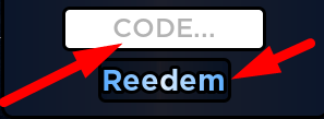 The code redeeming interface in New Ensemble