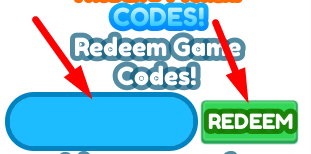 The code redeeming interface in Golden Clickers