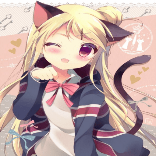 kawaii anime cat girl
