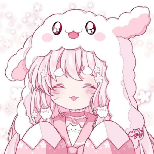 Kawaii | Pink | Cute | Anime girl | Light Pink
