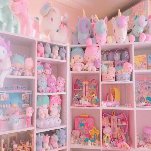 Pink Kawaii Shelf