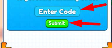 The code redeeming interface in Tapping Adventure