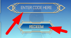 The code redeeming interface in Sky Ball