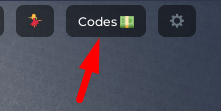 The Codes button in Cali Shootout