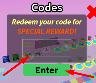 The code redeeming interface in Color Block Race