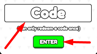 The code redeeming interface in Eat Blocks Simulator