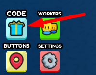 The Code button in Gas Station Tycoon 2