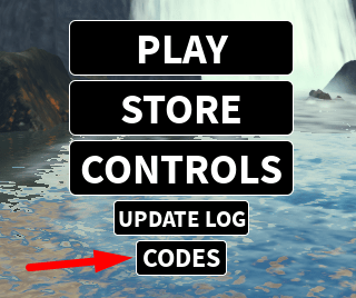 The Codes button in Yellowstone Unleashed