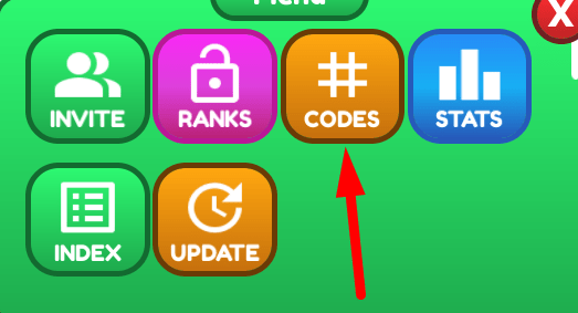 The Codes button in Admin Simulator