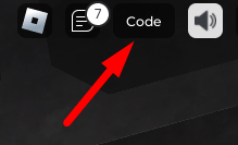 The Code button in DARKDIVERS