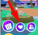 The Heart icon in Wolf Tycoon