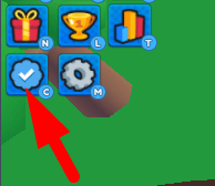 The codes icon in Divine Tappers