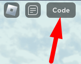 The Code button in Sky Ball