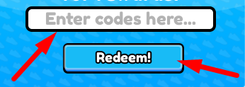 The code redeeming interface in Kick Door Simulator