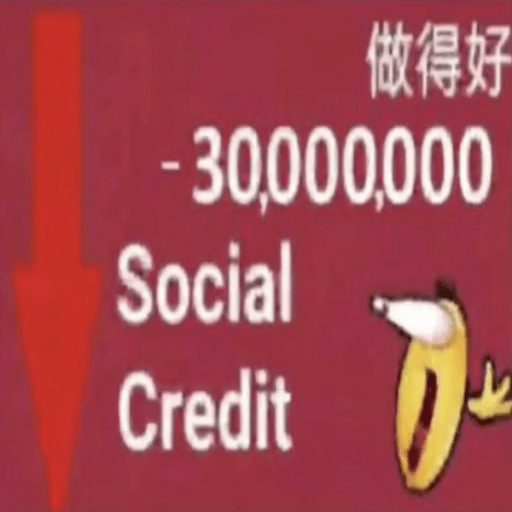 Social credit lost meme