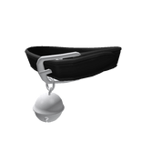 (1.0) Black Oversized Bell Collar