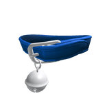 (1.0) Blue Oversized Bell Collar