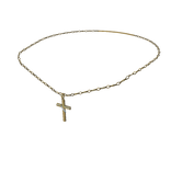 1.0 Brass Cross Necklace