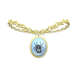 (1.0) Encased Spider Necklace - Gold