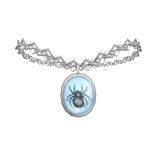 (1.0) Encased Spider Necklace - Silver