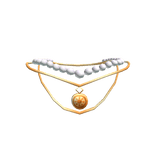 1.0 Gold Sun Necklace Set