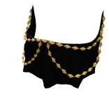 1.0 Gold/Black Sultana's Royal Veil