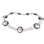 1.0 Kitty Paw Pearls Necklace - Black