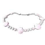 1.0 Kitty Paw Pearls Necklace - White