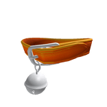 (1.0) Orange Oversized Bell Collar