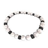 1.0 - Pearls and Black Beaded Necklace