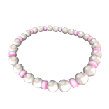 1.0 - Pearls and Pink Beaded Necklace