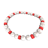 1.0 - Pearls and Red Beaded Necklace