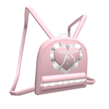 1.0 Pink Lacey Heart Backpack