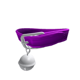 (1.0) Purple Oversized Bell Collar