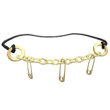 1.0 Safety Pin Necklace (Gold)