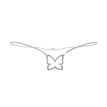 1.0 Silver Butterfly Necklace