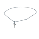 1.0 Silver Cross Necklace