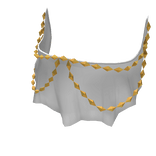 1.0 White/Gold Sultana's Royal Veil