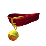 (3.0) Crimson Oversized Gold Bell Collar