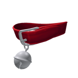 (3.0) Crimson Oversized Silver Bell Collar
