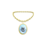 (3.0) Encased Spider Necklace - Gold