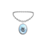 (3.0) Encased Spider Necklace - Silver