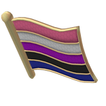 3.0 Flag Pin: Gender fluid