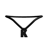 3.0 Initial Necklace - K in Black