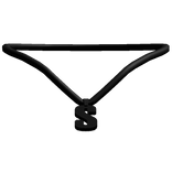 3.0 Initial Necklace - S in Black