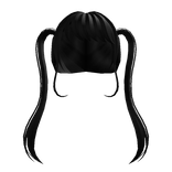 3.0 Long Pigtails Black