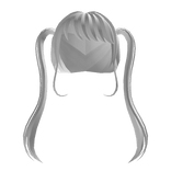 3.0 Long Pigtails White