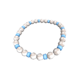 3.0 - Pearls and Blue Beaded Necklace