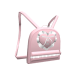 3.0 Pink Lacey Heart Backpack