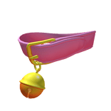 (3.0) Pink Oversized Gold Bell Collar